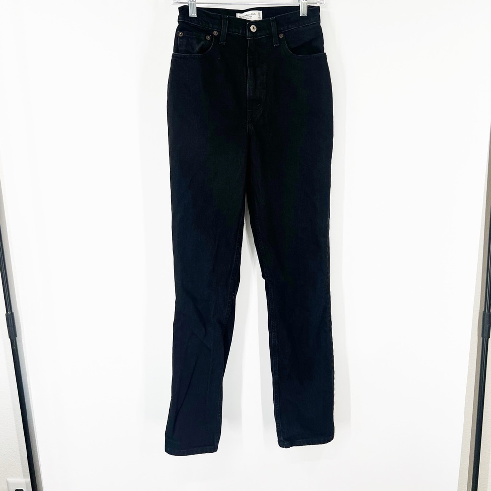 Abercrombie & Fitch Curve Love The ‘90s Straight Jeans Ultra High Rise LONG